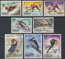 Sharjah Mi.Nr. 408-15A Olympia 1968 Grenoble, M.Aufdr. (8 Werte) - Sharjah