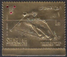Sharjah Mi.Nr. A464A Olympia 1968 Grenoble, Skiläufer (1) - Sharjah