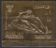 Sharjah Mi.Nr. 464B Olympia 1968 Grenoble, Skiläufer (1) - Sharjah