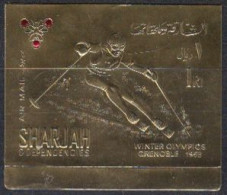 Sharjah Mi.Nr. A464B Olympia 1968 Grenoble, Skiläufer (1) - Sharjah
