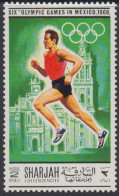 Sharjah Mi.Nr. 492A Olympia 1968 Mexiko, Laufen (2) - Sharjah