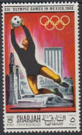Sharjah Mi.Nr. 494A Olympia 1968 Mexiko, Fußball (5) - Sharjah
