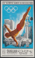 Sharjah Mi.Nr. 493B Olympia 1968 Mexiko, Turmspringen (2,40) - Sharjah
