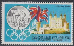 Sharjah Mi.Nr. 496A Geschichte Der Olympischen Spiele, London 1948 (25) - Sharjah
