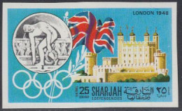 Sharjah Mi.Nr. 496B Geschichte Der Olympischen Spiele, London 1948 (25) - Sharjah