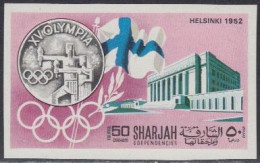 Sharjah Mi.Nr. 497B Geschichte Der Olympischen Spiele, Helsinki 1952 (50) - Sharjah