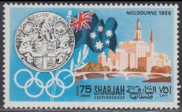 Sharjah Mi.Nr. 498A Geschichte Der Olympischen Spiele, Melbourne 1956 (75) - Sharjah