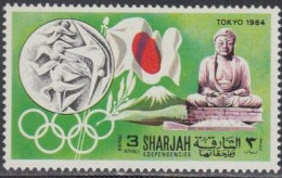 Sharjah Mi.Nr. 500A Geschichte Der Olympischen Spiele, Tokio 1964 (3) - Sharjah