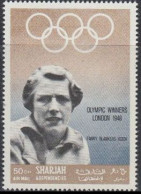 Sharjah Mi.Nr. 511A Olympiasiegerin 1948 Fanny Blankers-Koen (50) - Sharjah