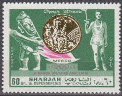 Sharjah Mi.Nr. 520A Olympia 1968 Mexiko, Sieger Beamon (60) - Sharjah