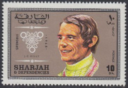 Sharjah Mi.Nr. 527A Olympia 1968 Grenoble. J.C. Killy (10) - Schardscha