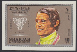 Sharjah Mi.Nr. 527B Olympia 1968 Grenoble. J.C. Killy (10) - Sharjah