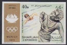 Sharjah Mi.Nr. 845B Olympia 1972 München, Schwimmen (40) - Schardscha