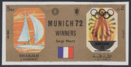 Sharjah Mi.Nr. 1160B Olympia 1972 München, Sieger Serge Maury (5) - Schardscha