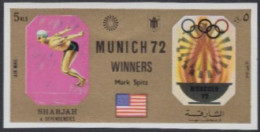 Sharjah Mi.Nr. 1170B Olympia 1972 München, Sieger Mark Spitz (5) - Schardscha