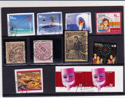 Portugal  -11 Selos Usados Com Vários Carimbos - Postmark Collection