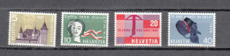 1958  N° 334 à 337     NEUFS**            CATALOGUE SBK - Unused Stamps
