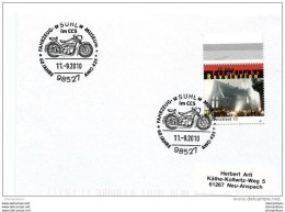 167 - 34 - Enveloppe  Allemande Avec Oblit Spéciale De  De Suhl "Fahrzeug Museum 2010 - Moto