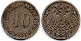 MA 31734 / Allemagne - Deutschland - Germany 10 Pfennig 1899 J TB - 10 Pfennig