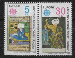 1980 CHYPRE Turque RTCN 73-74** Europa, Sultan - Unused Stamps