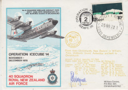 Ross Dependency 1978 Operation Icecube 14 Signature  Ca Scott Base 26 NOV 1978 (SO199) - Cartas & Documentos