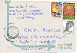 Senegal Cover Sent Air Mail To Germany 26-10-2000 - Sénégal (1960-...)