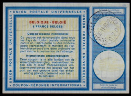 SCHAERBEEK SCHAARBEEK 30.11.70  BELGIQUE BELGIE BELGIUM  Vi19  8 FRANCS BELGES Int. Reply Coupon Reponse Antwortschein - Buoni Risposta Internazionali (Coupon)