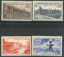 FRANCE. - 1947 - 12th U.P.U.CONGRESS, PARIS STAMPS COMPLETE SET OF 4, # 780/83, UMM (**). - Neufs