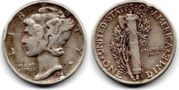 MA 31742 / USA 1 Dime 1945 TTB - 1916-1945: Mercury (Mercure)