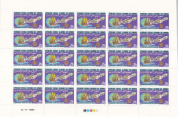 Comores Nº 431 Al 434 En Pliegos De 25 Series - Comores (1975-...)