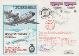 Ross Dependency 1978 Operation Icecube 14 Signature  Ca Scott Base 30 NOV 1978 (SO201) - Covers & Documents