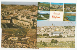 AL AQSA MOSQUE 4 Diff Postcards 1971-1980 Dome Of The Rock ISRAEL Postcard Cover Stamps Religion Islam Muslim - Colecciones & Series