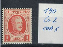 LIQUIDATION ** / MNH HOUYOUX  N°  190 Cu2   Cob   6  à  MOINS DE 5 %  =   0,29 - 1922-1927 Houyoux