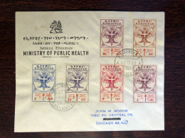 ETHIOPIA FDC COVER 1958 YEAR TUBERCULOSIS HEALTH MEDICINE STAMPS - Etiopia