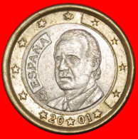 * PHALLIC TYPE 1999-2024: SPAIN  1 EURO 2001! JUAN CARLOS I (1975-2014) · LOW START ·  NO RESERVE! - Espagne