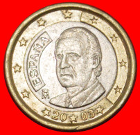 * PHALLIC TYPE 1999-2024: SPAIN  1 EURO 2003! JUAN CARLOS I (1975-2014) · LOW START ·  NO RESERVE! - Spain