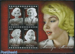 Gambia 2008 Marilyn Monroe 4v M/s, Mint NH, Performance Art - Marilyn Monroe - Movie Stars - Actores