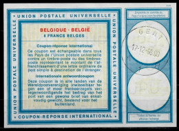 GENT 17.12.68  BELGIQUE BELGIE BELGIUM  Vi19  8 FRANCS BELGES Int. Reply Coupon Reponse Antwortschein IAS IRC - Buoni Risposta Internazionali (Coupon)