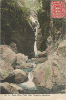 JAMAICA -  "KINGSTON STREET LETTER BOX" CDS ON FRANKED PC (VIEW OF CANE RIVER FALLS) TO BELGIUM - 1911 - Jamaïque (...-1961)