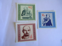 BULGARIA   MNH   3 SET STAMPS  1970 LENIN - Lenin
