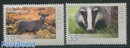 Norway 2014 Animals 2v S-a, Mint NH, Nature - Animals (others & Mixed) - Deer - Neufs