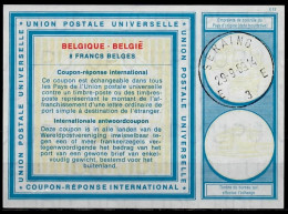 SERAING 29.09.69   BELGIQUE BELGIE BELGIUM  Vi19  8 FRANCS BELGES Int. Reply Coupon Reponse Antwortschein IAS IRC - Cupón-respuesta Internacionales