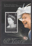 2012 South Georgia QEII Diamond Jubilee Souvenir Sheet MNH - Südgeorgien