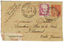 1936 - Carte-Lettre Avec Le 50c Rouge Paix #283 Et 1,25F Victor Hugo #304 - Cartas & Documentos