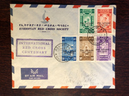 ETHIOPIA FDC COVER 1963 YEAR RED CROSS HEALTH MEDICINE STAMPS - Etiopía