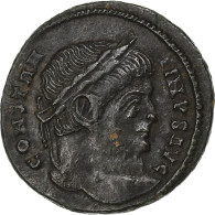 Constantin I, Follis, 323-324, Lugdunum, Bronze, TTB+, RIC:222 - L'Empire Chrétien (307 à 363)