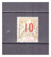 COTE D' IVOIRE     N ° 39  .   10  SUR  50  C    NEUF **   .  SUPERBE  . - Unused Stamps