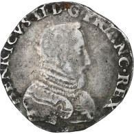 France, Henri II, Teston, 1560, Nantes, Argent, TB, Gadoury:373a - 1547-1559 Henri II