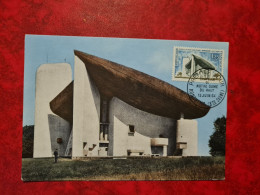 Carte Maxi 1964  RONCHAMP CHAPELLE NOTRE DAME - Autres & Non Classés