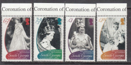 2013 South Georgia QEII Coronation Anniversary Complete Set Of 4 MNH - Südgeorgien